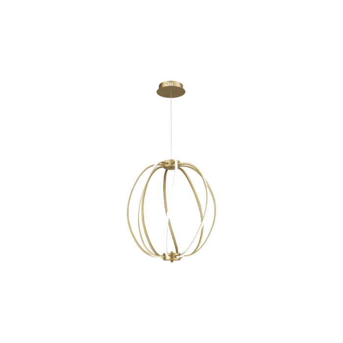 LAMPARA COLGANTE DORADA CANDELABRO M TROEN 160W (F. 1 PZA)