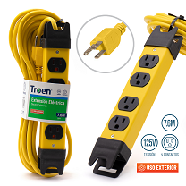 EXTENSION ELECTRICA TROEN 7.6M AMARILLA