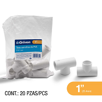TEE LISA DE PVC GRIVEN 1"