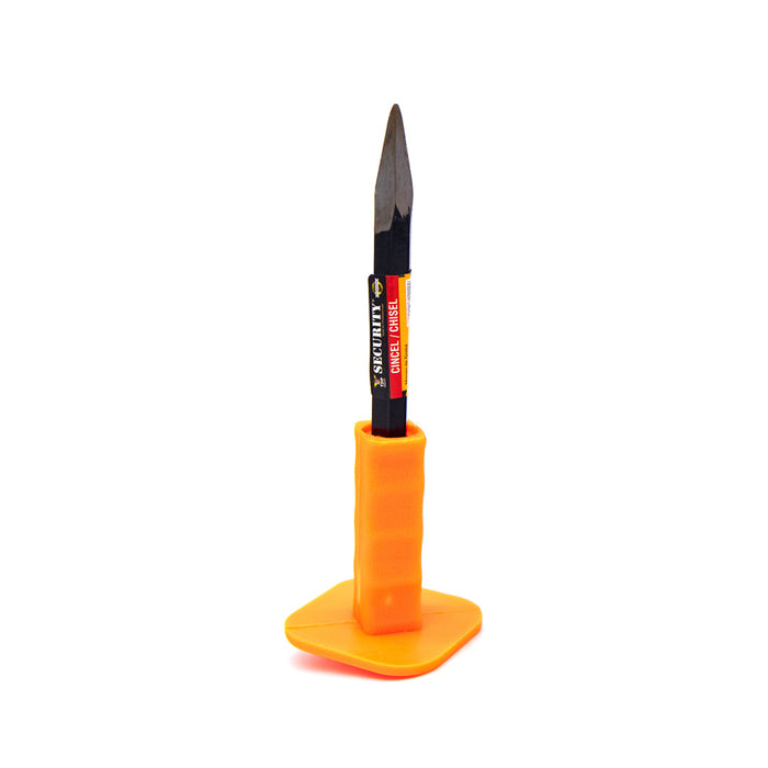 CINCEL SECURITY PUNTA MANGO PLASTICO 250X16 MM (F. 24 PZA)