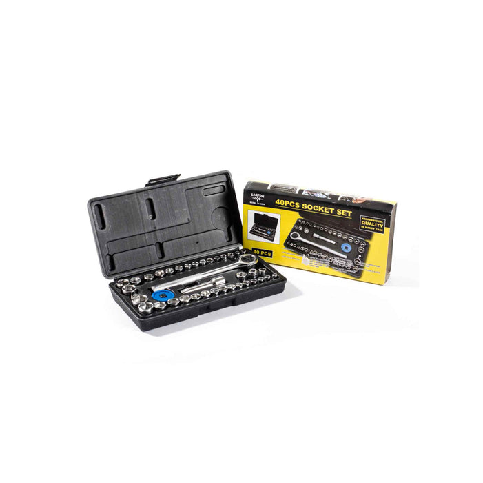 JUEGO DE COPAS CASTOR C-RATCHET 0.375plg. 40PZAS (F. 18 PZA)