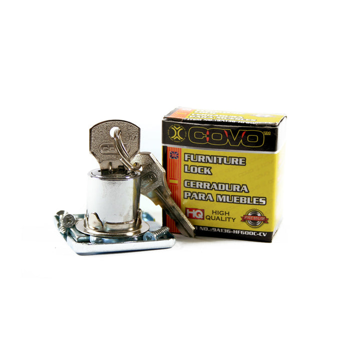 CERRADURA COVO PLATEADA DE MUEBLE (F. 50 DOC)