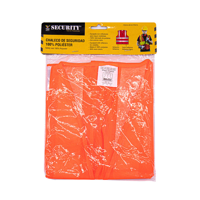 CHALECO DE SEGURIDAD SECURITY BANDAS REFLECTIVAS (F. 100 PZA)