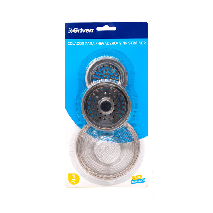 FILTROS P-FREGADERO GRIVEN 3PZA-11CM (F. 144 SETS)