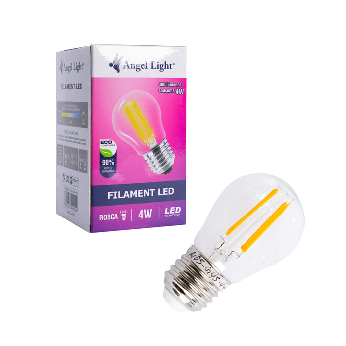 MINI BOMBILLO LED ANGEL LIGHT VINTAGE DE FILAMENTOS 4W (F. 100 PZA)