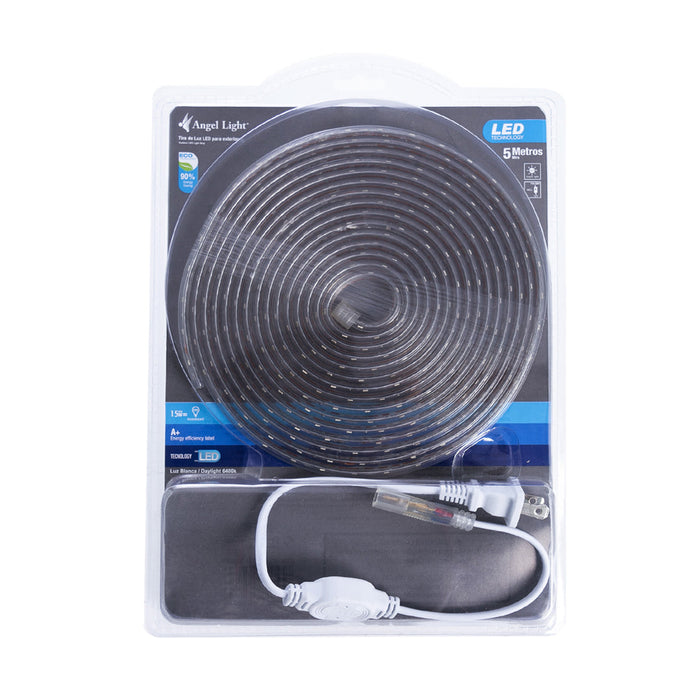 TIRA DE LUZ LED ANGEL LIGHT PARA EXTERIOR 5M (F. 20 PZA)