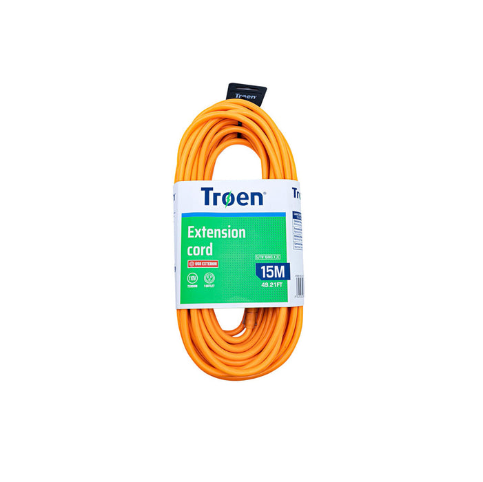 EXTENSION ELECTRICA TROEN POLARIZADA 15M AM-AN NEON (F. 10 PZA)