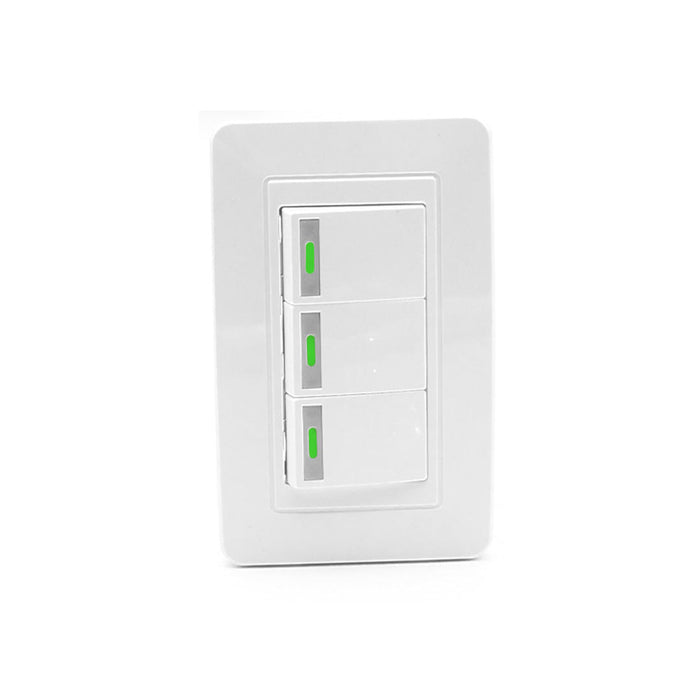 INTERRUPTOR TRIPLE TROEN BLANCO 10A (F. 120 PZA)