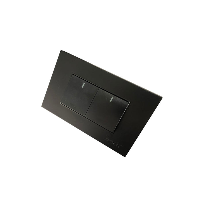 INTERRUPTOR DOBLE TROEN 3 WAY NEGRO