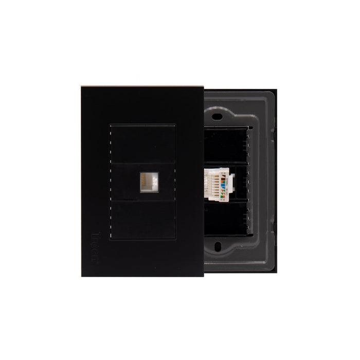 SALIDA DE RED RJ45 TROEN NEGRO