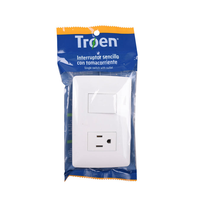 INTERRUPTOR TROEN COMBINADO BLANCO (F. 120 PZA)
