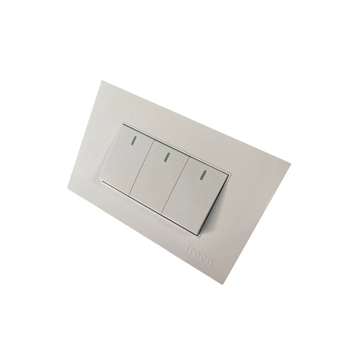 INTERRUPTOR TRIPLE TROEN 3 WAY BLANCO