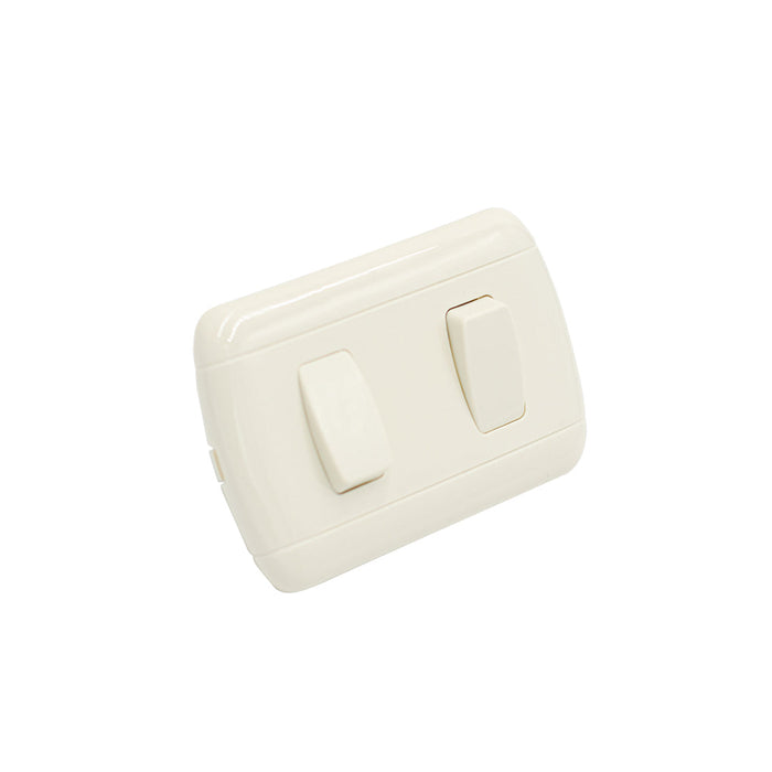 INTERRUPTOR TROEN DOBLE SIMPLE DE EMPOTRAR (F. 120 PZA)