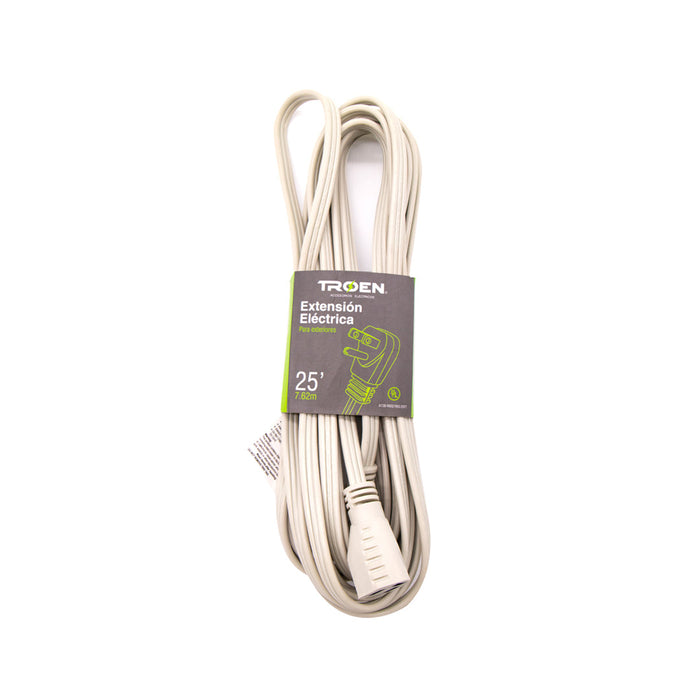 EXTENSION ELECTRICA TROEN POLARIZADA P-EXTERIOR 25FT (F. 10 PZA)