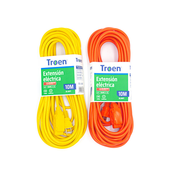 EXTENSION ELECTRICA TROEN 10M-3 CONTACTOS (F.20 PZA )