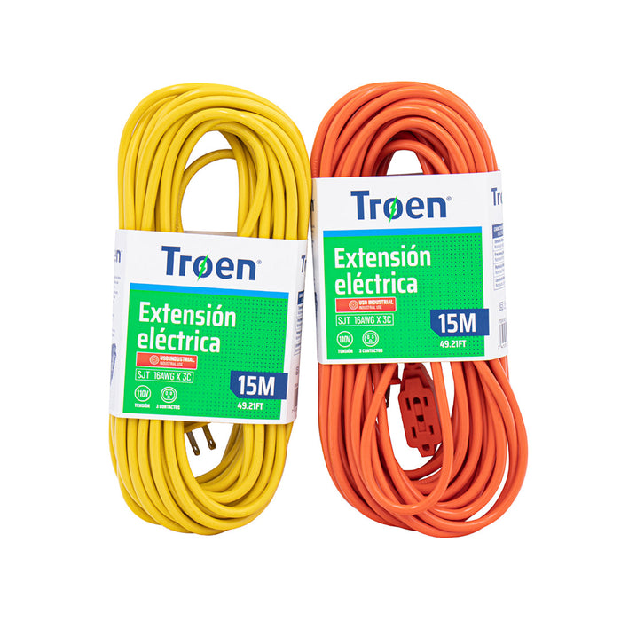 EXTENSION ELECTRICA TROEN POLARIZADA 15M