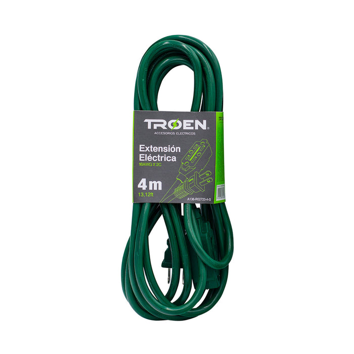 EXTENSION ELECTRICA TROEN 4M BLANCO-VERDE (F. 50 PZA)