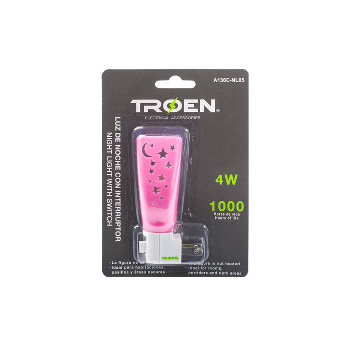 LAMPARA DE NOCHE LED TROEN ESTRELLAS (F. 72 PZA)