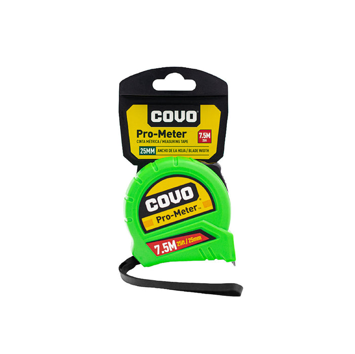METRO COVO 7.5M ANCHO 25MM 3 COLORES (F. 60 PZA)
