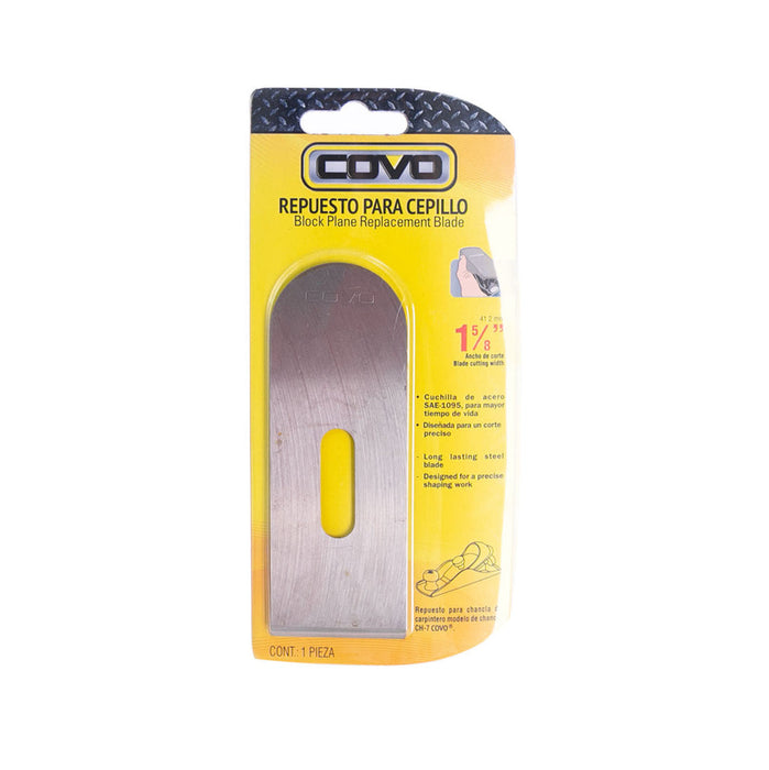REPUESTO DE CUCHILLA COVO CEPILLO DE MADERA 1 0.625plg. (F. 192 PZA)
