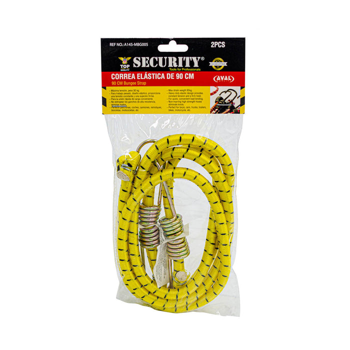 CUERDA ELASTICA SECURITY 90CM 2PCS (F. 72 SETS)