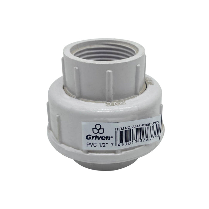 UNION DE PVC GRIVEN ROSCA 0.5plg. (F. 200 PZA)