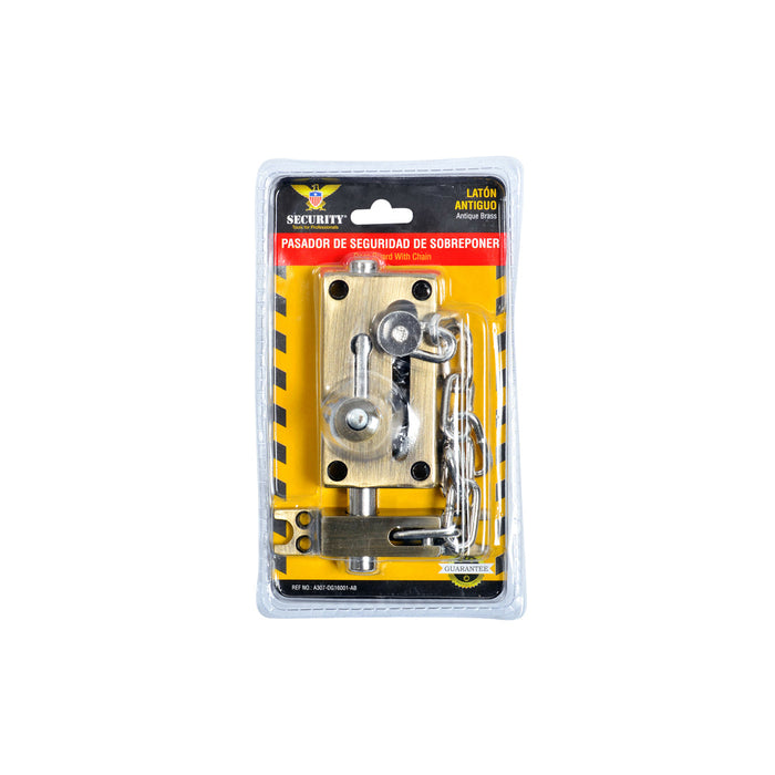 PASADOR DE SEGURIDAD SECURITY SOBREPONER DORADO (F. 48 SETS)