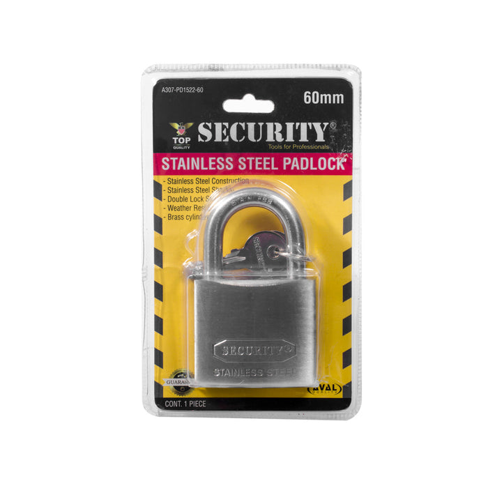 CANDADO SECURITY INOX 60 MM (F. 18 PZA)