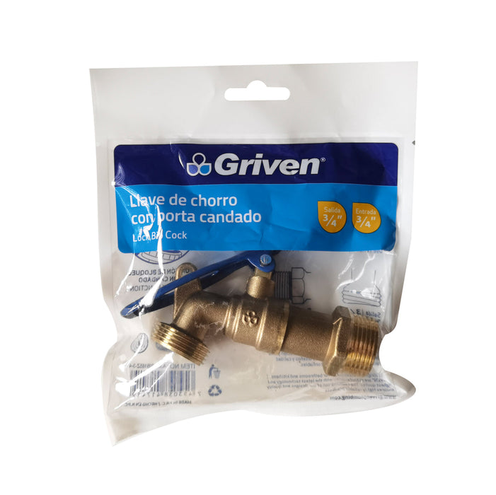 CHORRO GRIVEN PORTA CANDADO 0.75plg.X0.75plg.(F. 144 PZA)