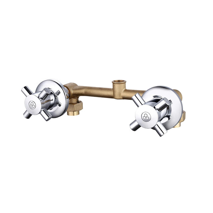 MEZCLADORA DOBLE PARA DUCHA GRIVEN TIPO CRUCETA (F. 12 PZA)