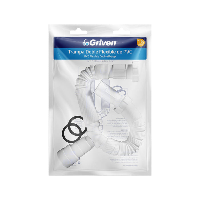 TRAMPA GRIVEN DOBLE FLEXIBLE DE PVC DE 1 0.5 (F. 50 SETS)