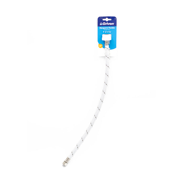 MANGUERA DE ABASTO GRIVEN DE 20CM 0.875plg.X9-16plg. (F. 100 PZA)