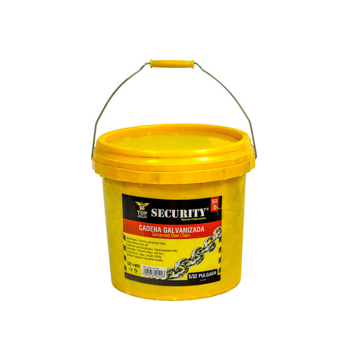 CADENA GALVANIZADA SECURITY 0.1562plg. (F. 1 BOTE )