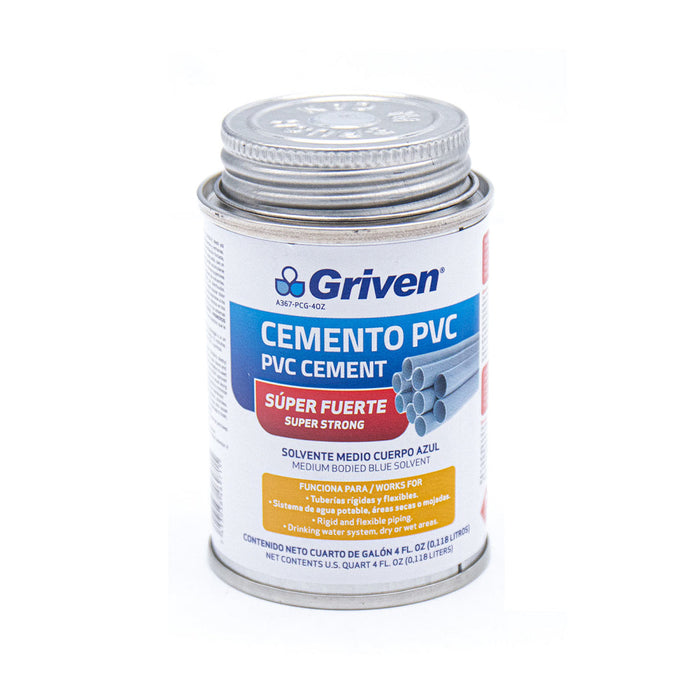 CEMENTO P-PVC GRIVEN 4OZ (F. 96 PZA)