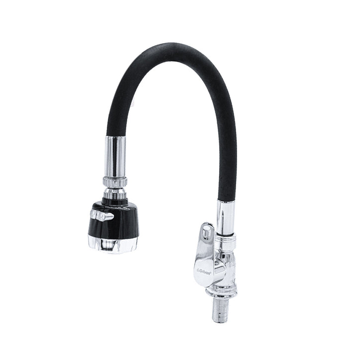 GRIFO INDIVIDUAL P/ LAVATRASTOS GRIVEN FLEXIBLE COLOR NEGRO (F. 16 PZA)