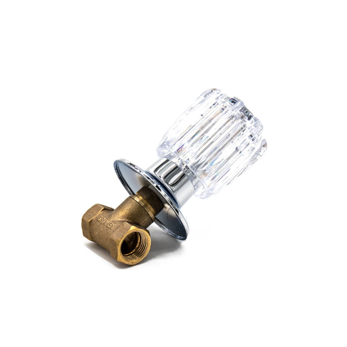 LLAVE PARA DUCHA GRIVEN INDIVIDUAL CUELLO MEDIO MANGO ACRILICO (F. 60 PZA)