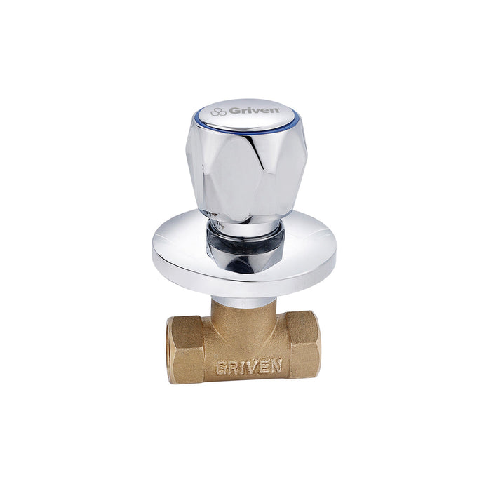 LLAVE P DUCHA GRIVEN INDIV CUELLO CORTO MANGO ACRILICO CRO (F. 40 SETS)