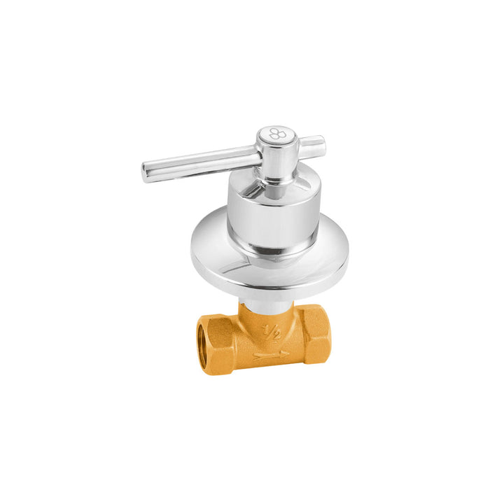 LLAVE PARA DUCHA GRIVEN INDIVIDUAL CROMADA TIPO PALANCA (F. 40 PZA)