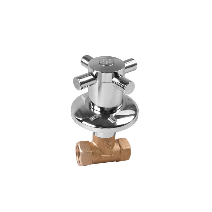 LLAVE PARA DUCHA GRIVEN INDIVIDUAL CROMADO TIPO CRUCETA (F. 40-PZA)