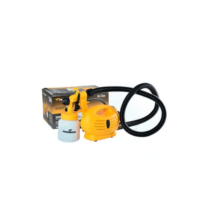 COMPRESOR CON PISTOLA MADISON 800ML-AMARILLA (F. 4 PZA)