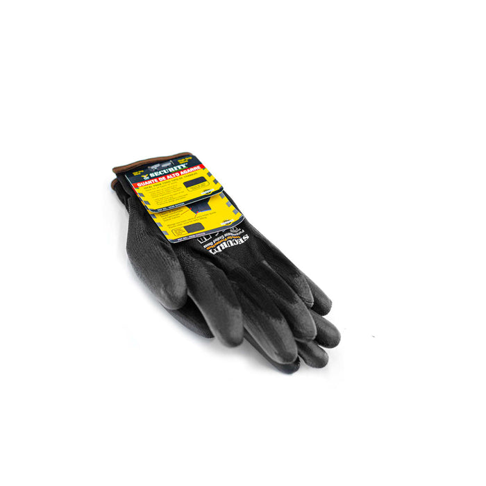 GUANTES SECURITY RECUBIERTO COLOR NEGRO (F. 240 PARES)