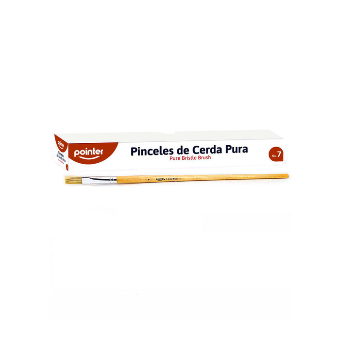 PINCEL DE CERDA PURA PLANO # 7 POINTER
