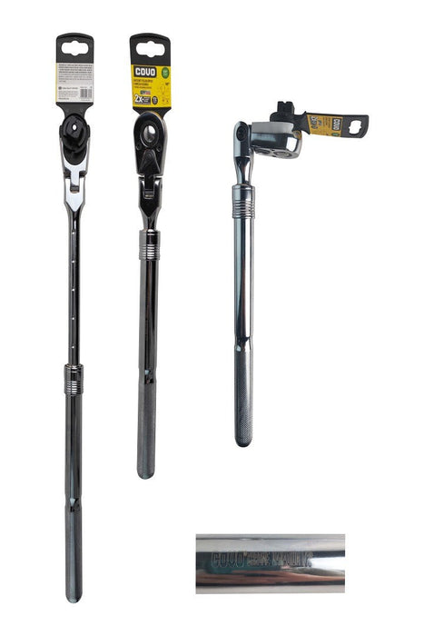 RATCHET TELESCOPICO COVO CABEZA FLEXIBLE 180º 19" (F. 20 PZA)