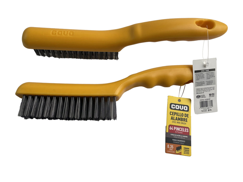 CEPILLO COVO DE ALAMBRE 64 PINCELES MANGO ERGONOMICO (F. 72 PZA)