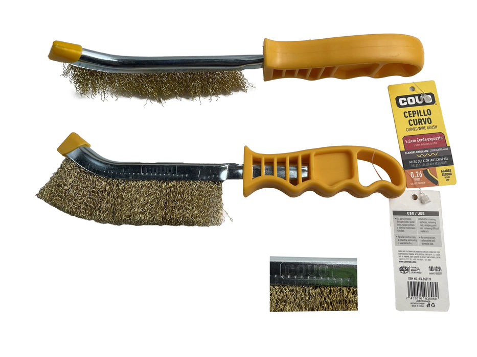 CEPILLO COVO DE ALAMBRE CURVO 5CM CERDA EXPUESTA (F. 72 PZA)
