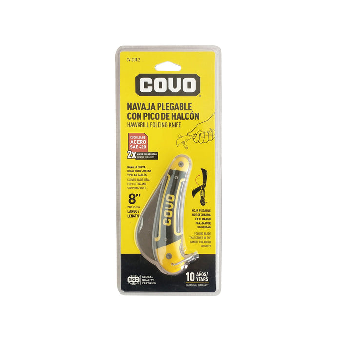 NAVAJA PLEGABLE COVO CON PICO DE HALCON 8"