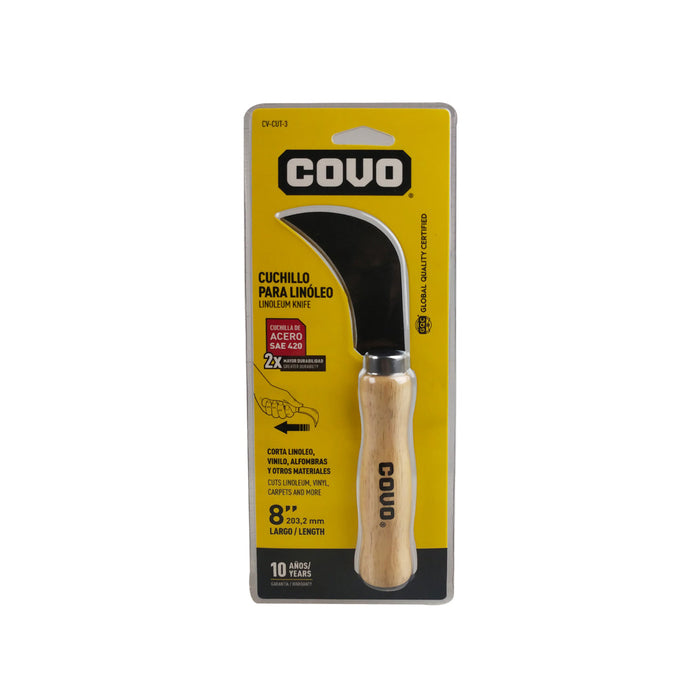 CUCHILLO COVO PARA LINOLEO 8"