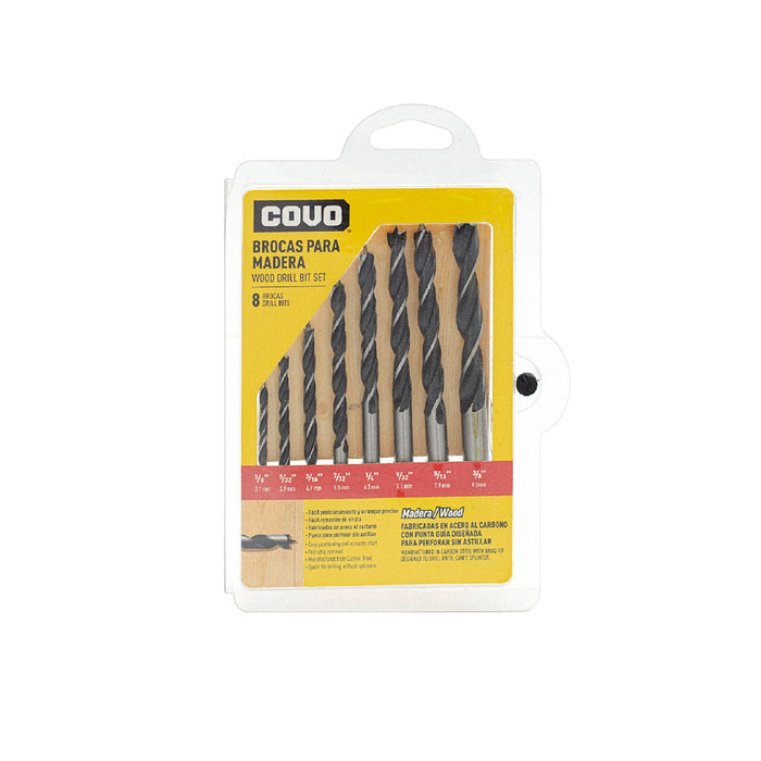 BLISTER BROCAS COVO PARA MADERA 8PZA (F. 72 SETS)