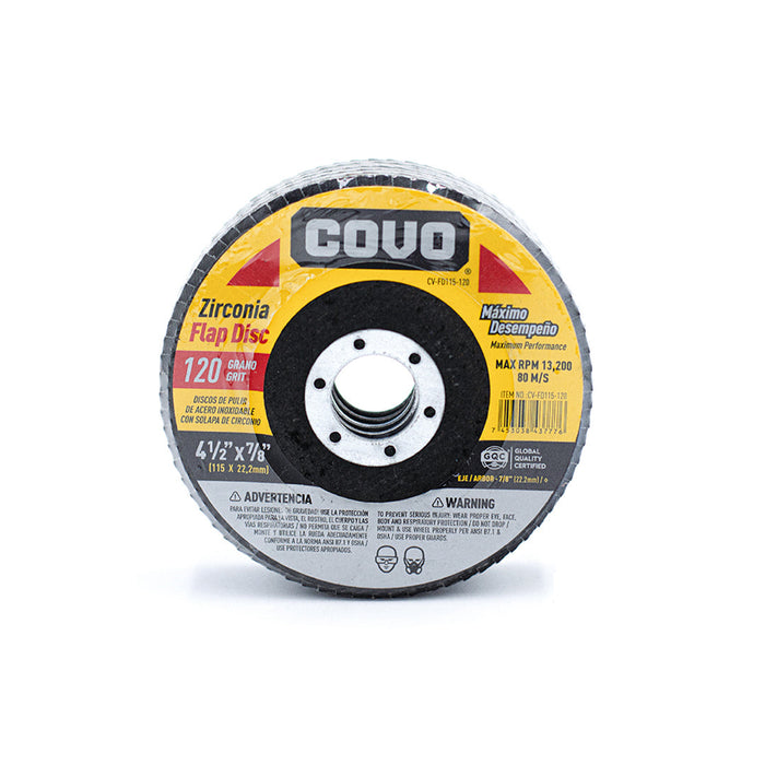 DISCO COVO DE PULIR DE CIRCONIO 4 0.5plg. G120 (F. 200 PZA)