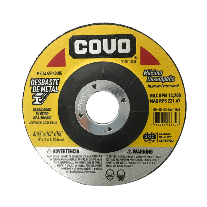 DISCO COVO DESBASTE DE METAL 4 0.5 (F. 100 PZA)